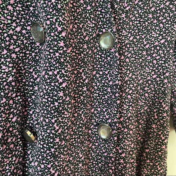 Zara Floral Print Double Breasted Blazer Jumpsuit - Picture 3 of 9